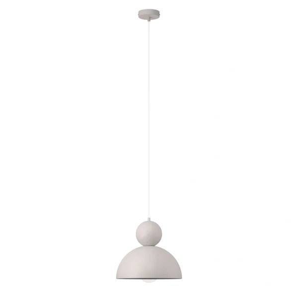Lampa wisząca minimalistyczna MOSAIC F 1 szary bez, 1 × E27 – Sigma Lighting 41797