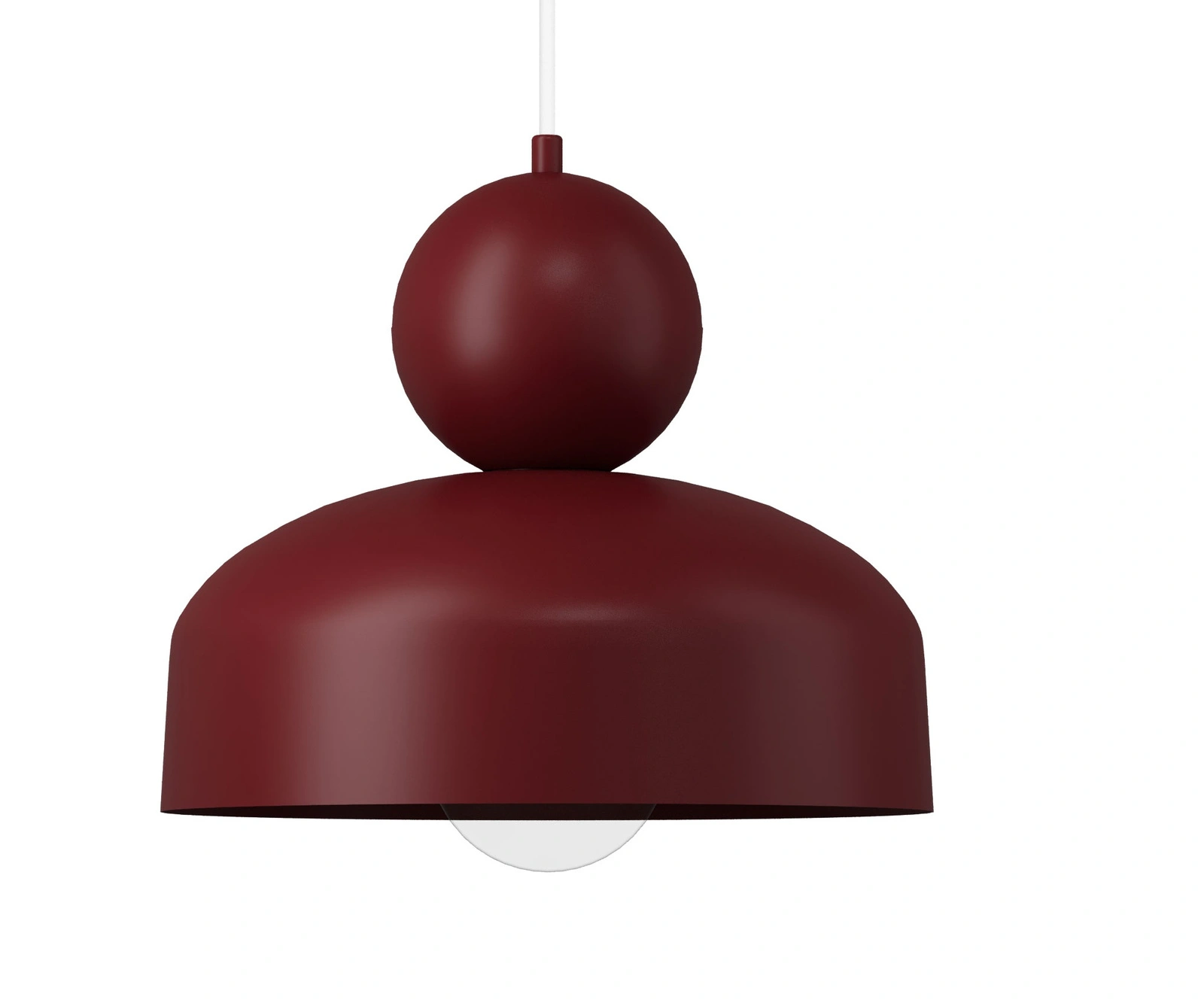 Lampa wisząca minimalistyczna MOSAIC G 1 bordowy, 1 × E27 – Sigma Lighting 41809 - obrazek 2