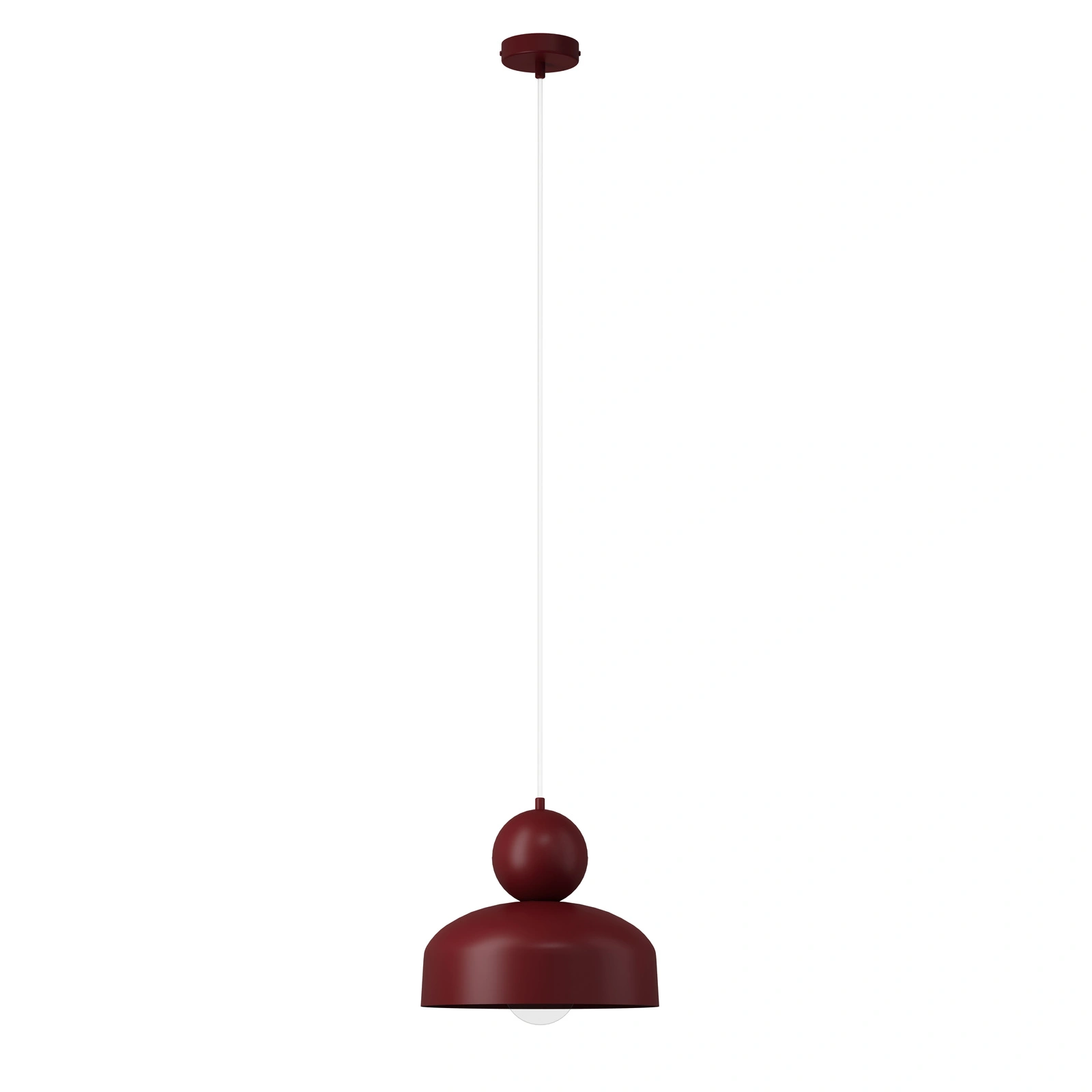 Lampa wisząca minimalistyczna MOSAIC G 1 bordowy, 1 × E27 – Sigma Lighting 41809