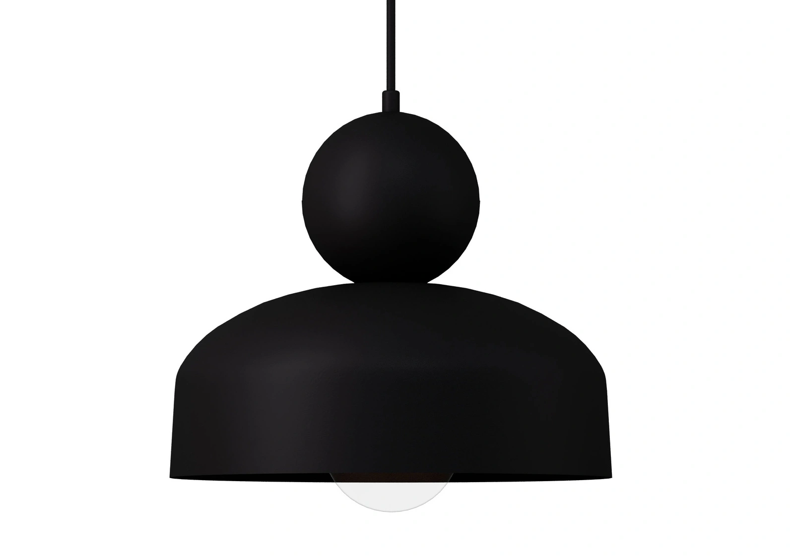 Lampa wisząca minimalistyczna MOSAIC G 1 czarny, 1 × E27 – Sigma Lighting 41803 - obrazek 2