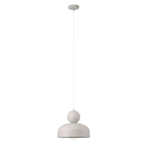 Lampa wisząca minimalistyczna MOSAIC G 1 szary bez, 1 × E27 – Sigma Lighting 41805