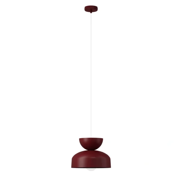Lampa wisząca minimalistyczna MOSAIC H 1 bordowy, 1 × E27 – Sigma Lighting 41707