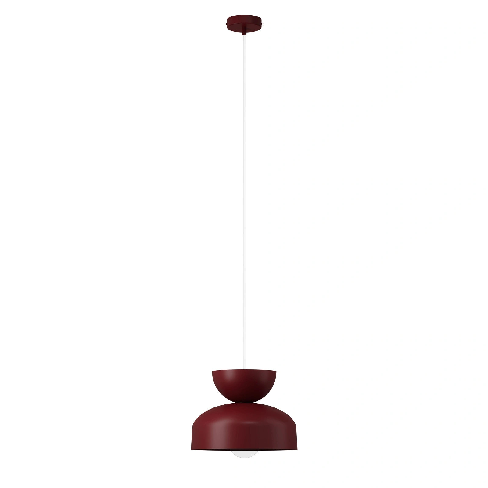 Lampa wisząca minimalistyczna MOSAIC H 1 bordowy, 1 × E27 – Sigma Lighting 41707