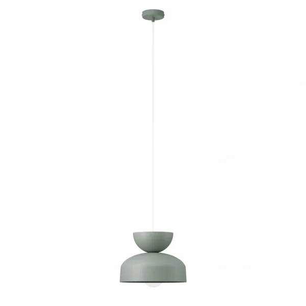 Lampa wisząca minimalistyczna MOSAIC H 1 szałwia, 1 × E27 – Sigma Lighting 41704