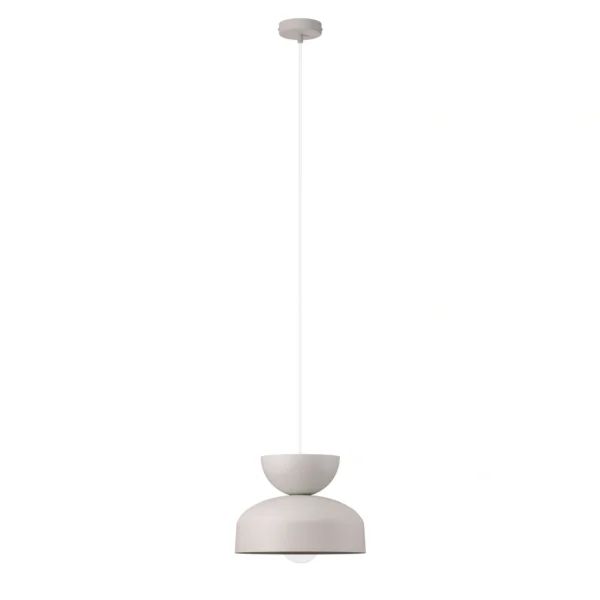 Lampa wisząca minimalistyczna MOSAIC H 1 szary bez, 1 × E27 – Sigma Lighting 41703