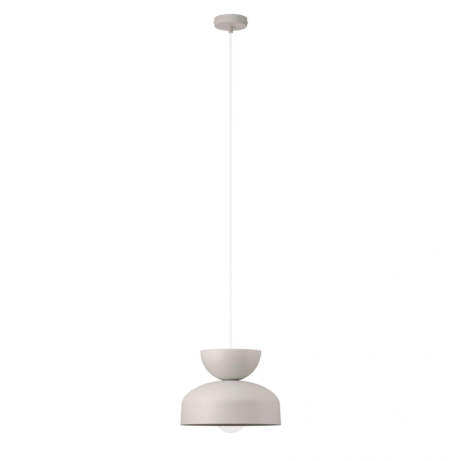 Lampa wisząca minimalistyczna MOSAIC H 1 szary bez, 1 × E27 – Sigma Lighting 41703