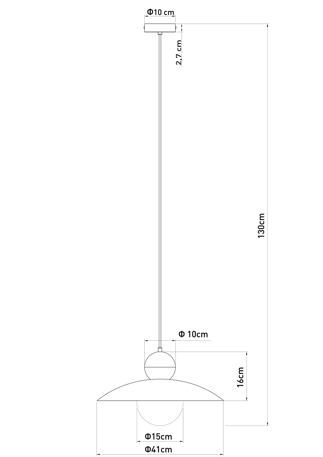 Lampa wisząca minimalistyczna MOSAIC I 1 granatowy, 1 × E14 – Sigma Lighting 41904 - obrazek 3