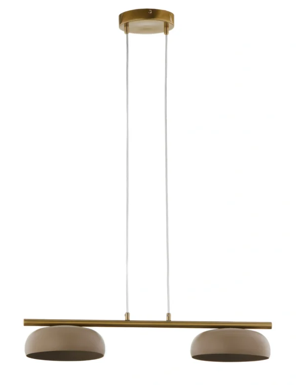 Lampa wisząca w stylu modern classic OLAF 2 złoty / ciepły beż, LED – Sigma Lighting 41686