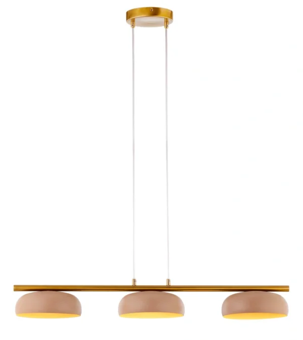 Lampa wisząca w stylu modern classic OLAF 3 złoty / ciepły beż, LED – Sigma Lighting 41685