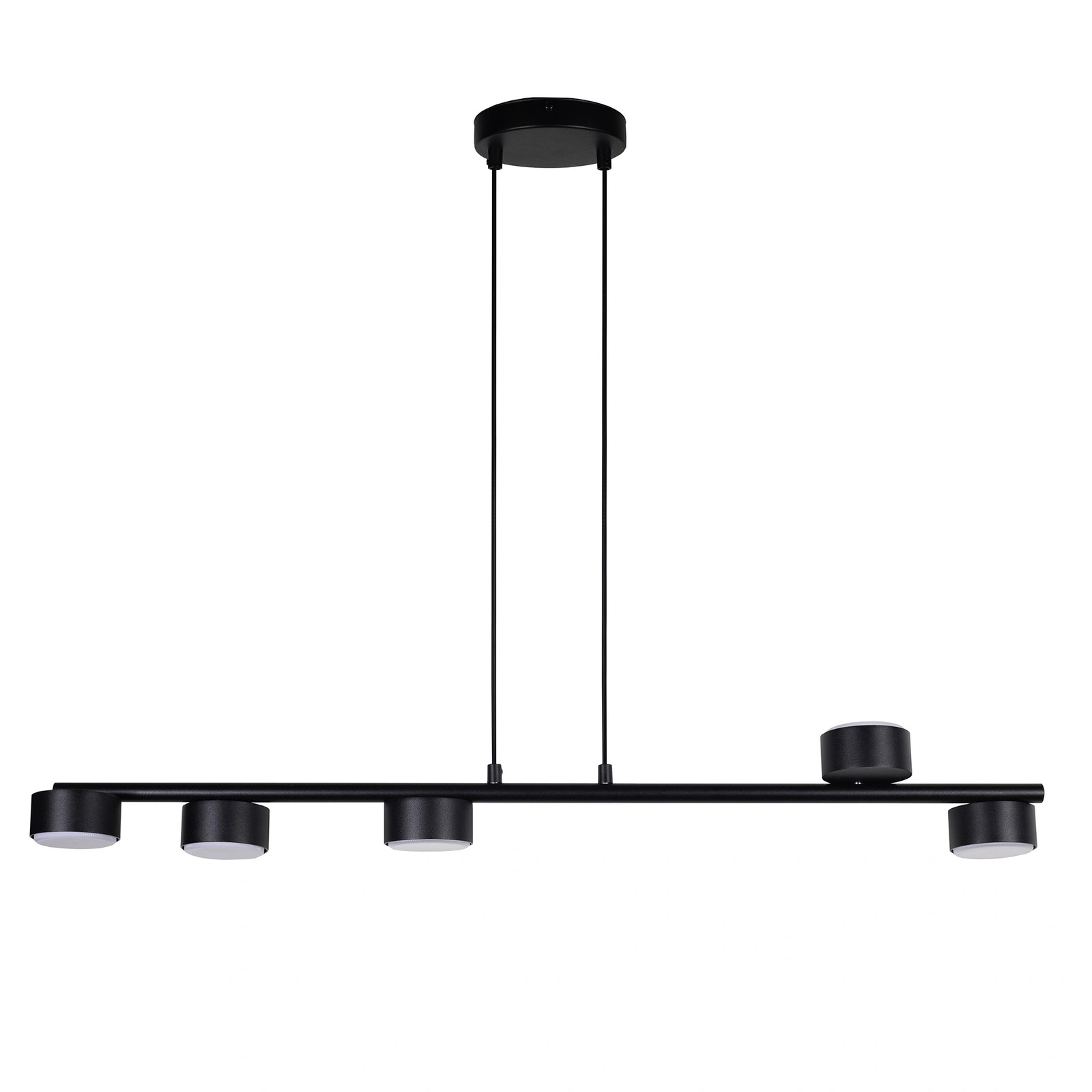 Lampa wisząca minimalistyczna PUNTO 5 czarny, LED – Sigma Lighting 40822