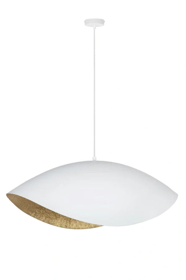 Lampa wisząca nowoczesna SONA biały/złoty, 1 × E27 – Sigma Lighting 41098
