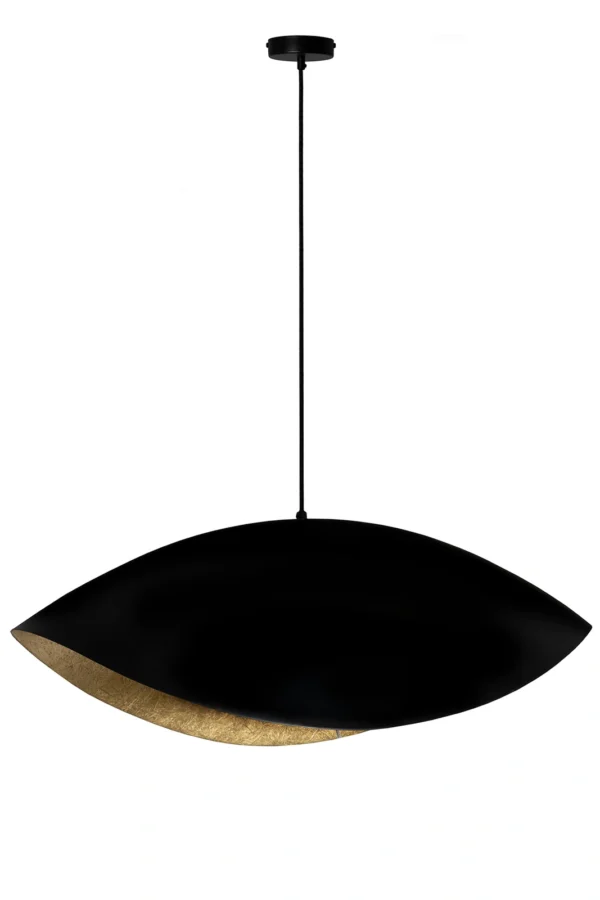 Lampa wisząca nowoczesna SONA czarny/złoty, 1 × E27 – Sigma Lighting 41097