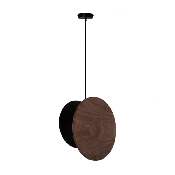 Lampa wisząca industrialna TOLA 1 czarny/brąz, 1 × E27 – Sigma Lighting 40891