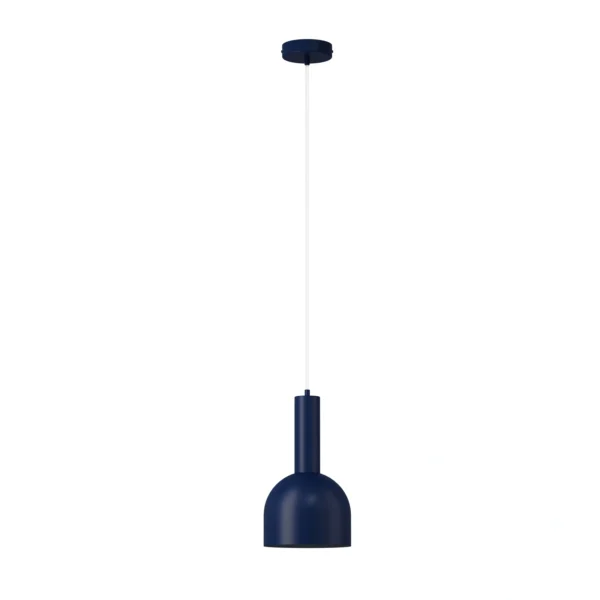 Lampa wisząca minimalistyczna VITRUM DZWONEK granatowy, 1 × E27 – Sigma Lighting 41599