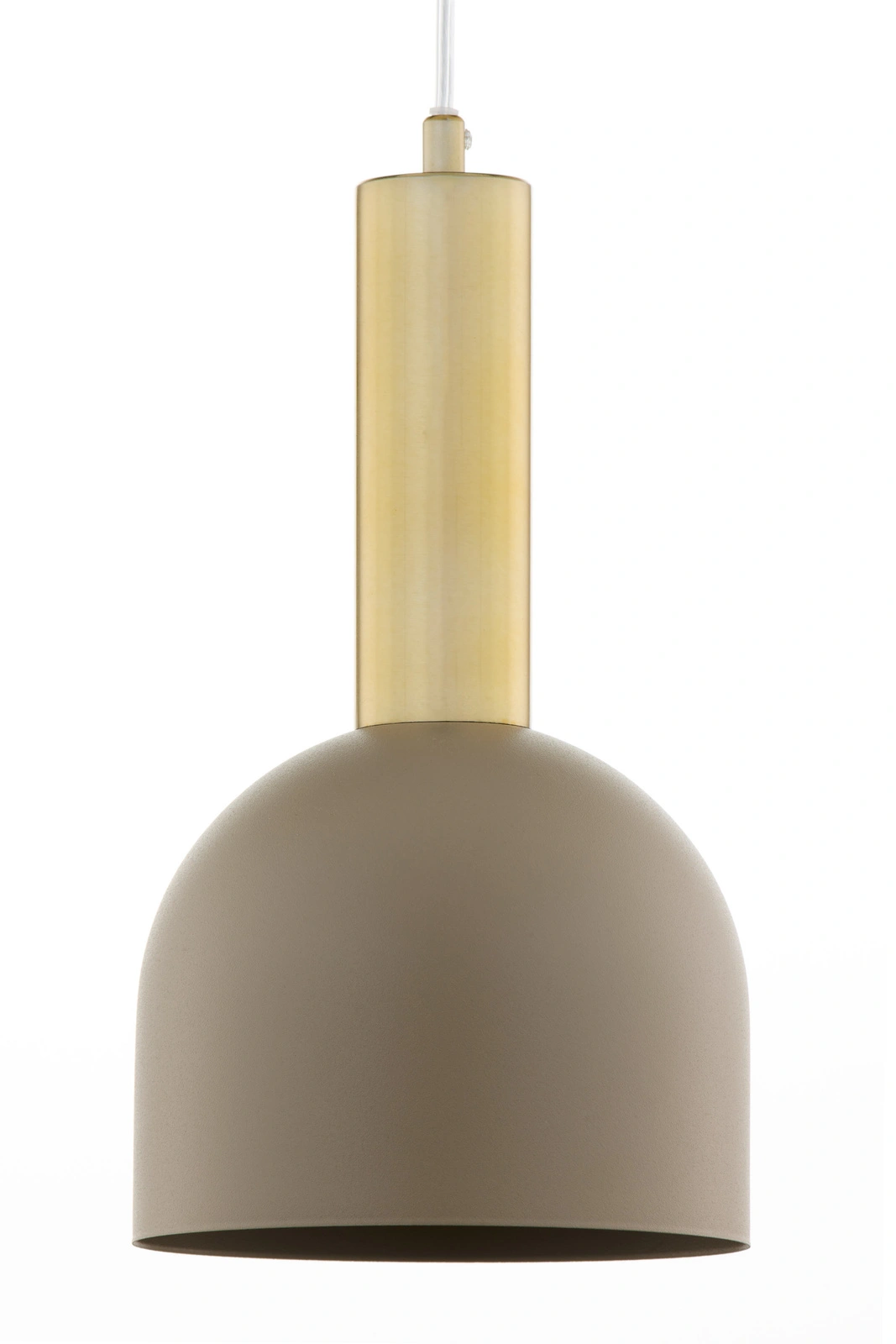 Lampa wisząca minimalistyczna VITRUM GOLD DZWONEK złoty szczotkowany/ciepły beż, 1 × E27 – Sigma Lighting 41715 - obrazek 2
