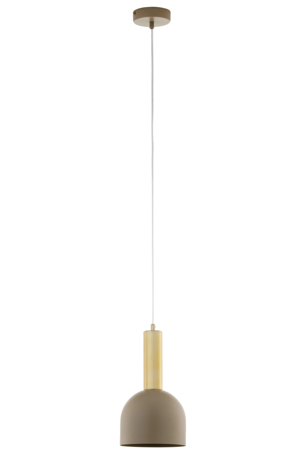 Lampa wisząca minimalistyczna VITRUM GOLD DZWONEK złoty szczotkowany/ciepły beż, 1 × E27 – Sigma Lighting 41715 - obrazek 3