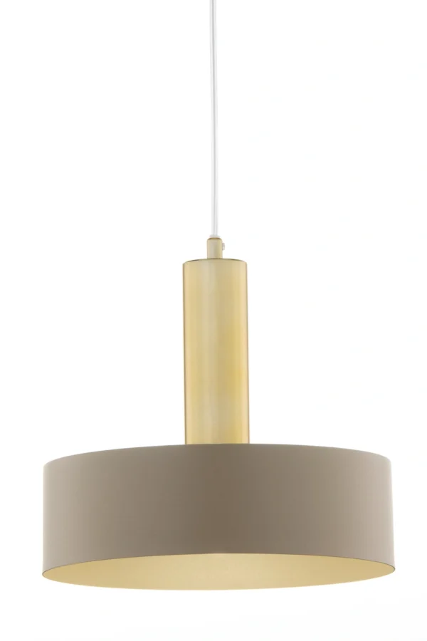 Lampa wisząca minimalistyczna VITRUM GOLD KOŁO złoty szczotkowany/ciepły beż, 1 × E27 – Sigma Lighting 41717
