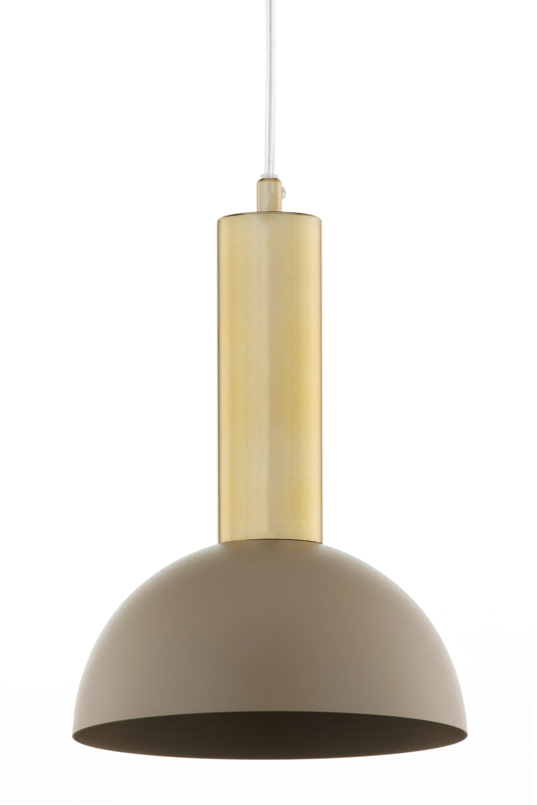 Lampa wisząca minimalistyczna VITRUM GOLD KOPUŁA S złoty szczotkowany/ciepły beż, 1 × E27 – Sigma Lighting 41714 - obrazek 3