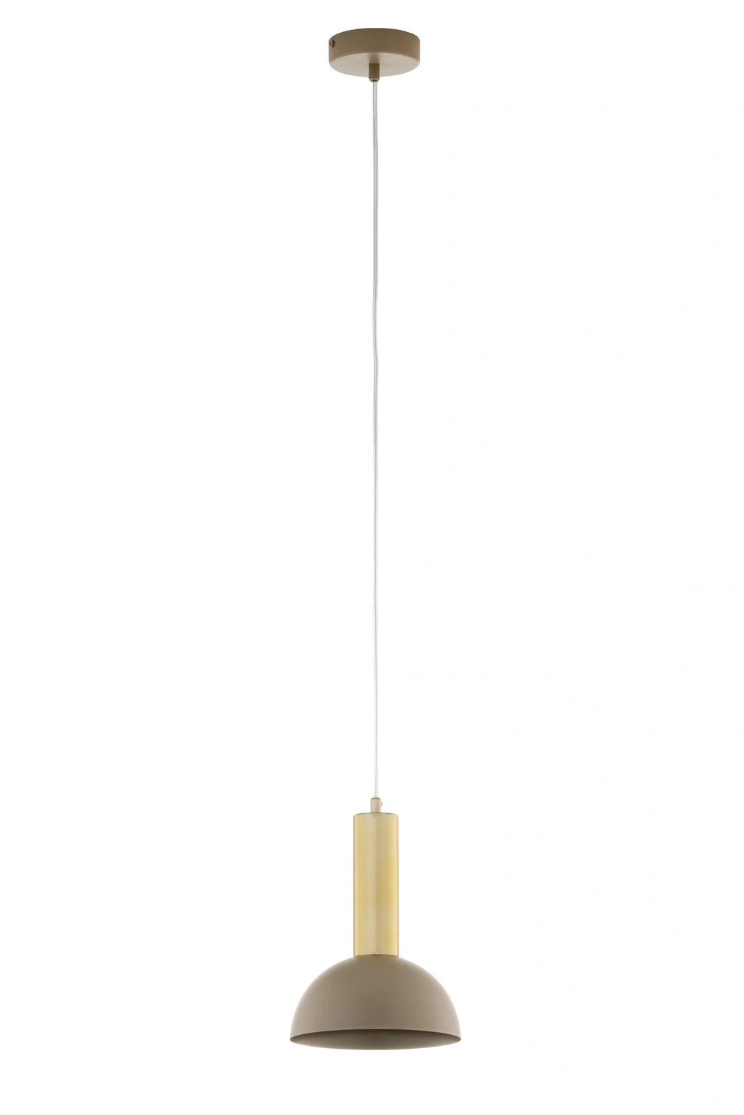 Lampa wisząca minimalistyczna VITRUM GOLD KOPUŁA S złoty szczotkowany/ciepły beż, 1 × E27 – Sigma Lighting 41714 - obrazek 2
