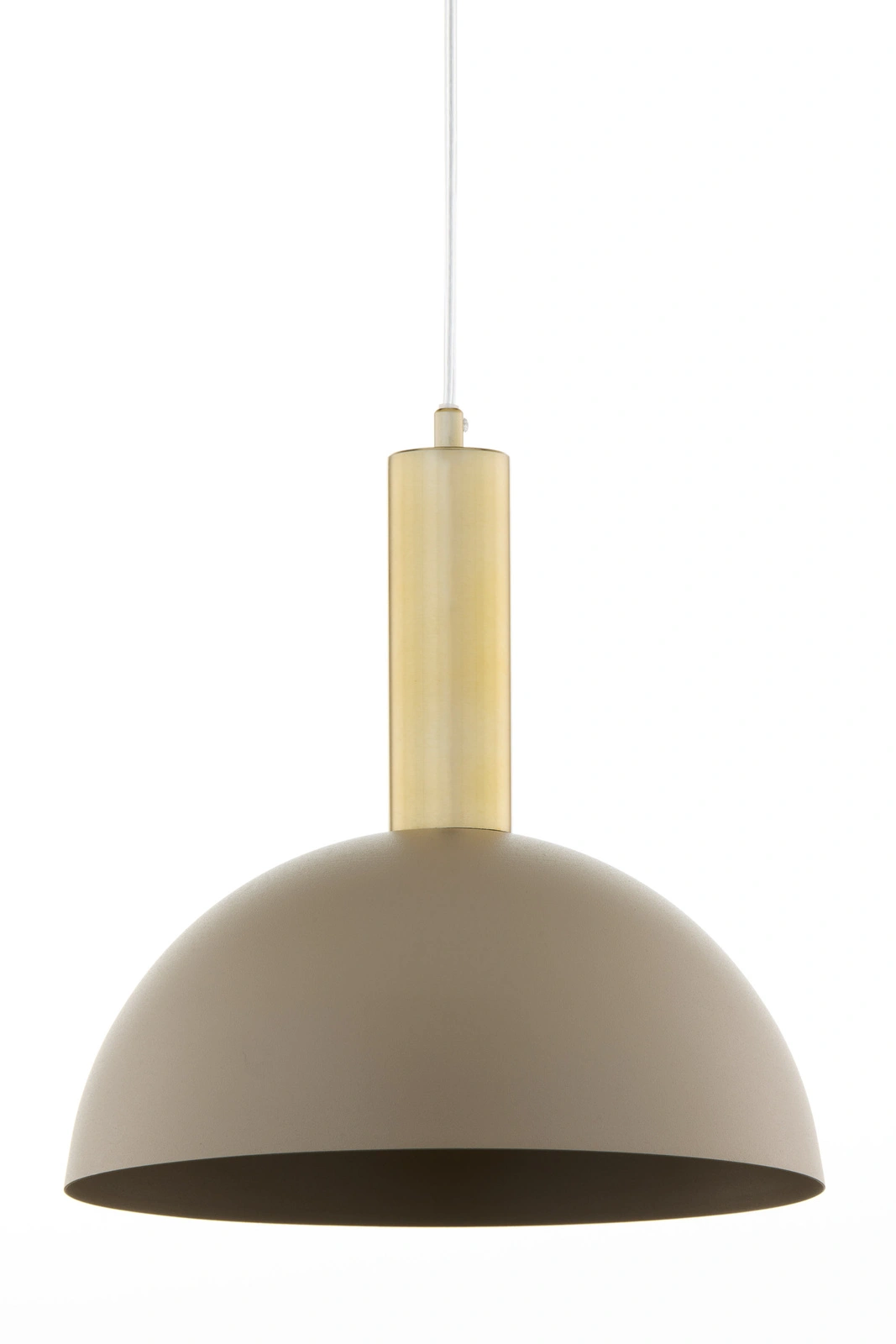 Lampa wisząca minimalistyczna VITRUM GOLD KOPUŁA M złoty szczotkowany/ciepły beż, 1 × E27 – Sigma Lighting 41713 - obrazek 2