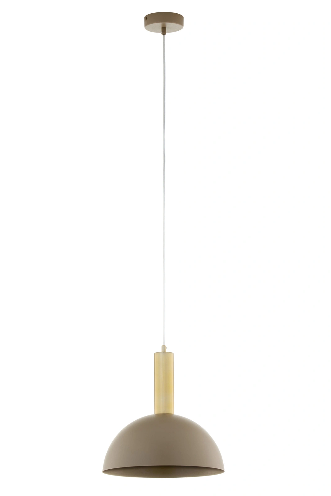 Lampa wisząca minimalistyczna VITRUM GOLD KOPUŁA M złoty szczotkowany/ciepły beż, 1 × E27 – Sigma Lighting 41713 - obrazek 3