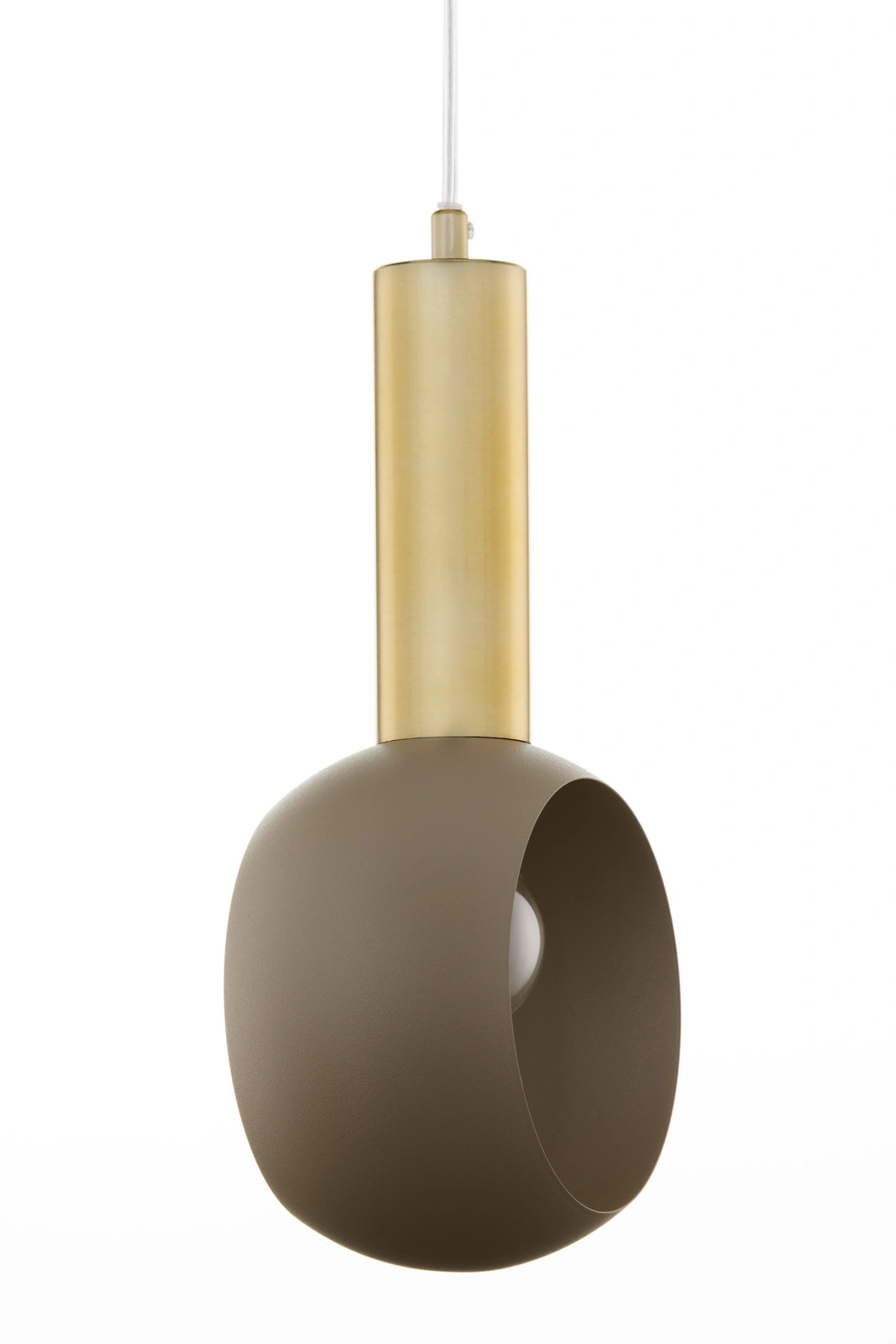 Lampa wisząca minimalistyczna VITRUM GOLD OCZKO złoty szczotkowany/ciepły beż, 1 × E27 – Sigma Lighting 41718 - obrazek 4
