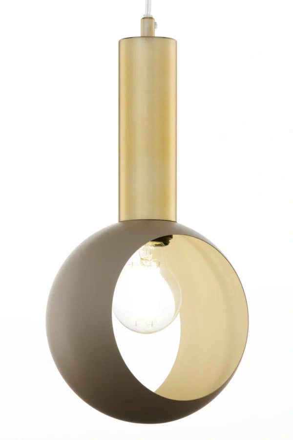 Lampa wisząca minimalistyczna VITRUM GOLD OCZKO złoty szczotkowany/ciepły beż, 1 × E27 – Sigma Lighting 41718