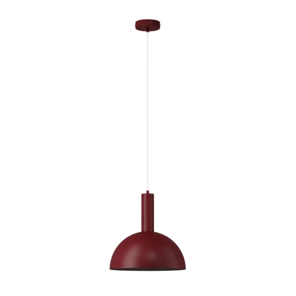 Lampa wisząca minimalistyczna VITRUM KOPUŁA M bordowy, 1 × E27 – Sigma Lighting 41692