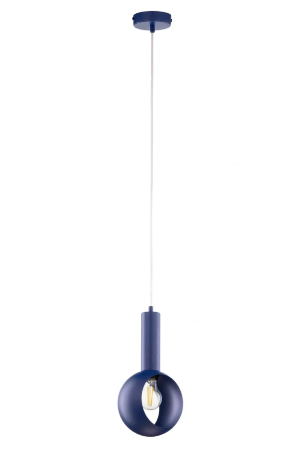 Lampa wisząca minimalistyczna VITRUM OCZKO granatowy, 1 × E27 – Sigma Lighting 41635
