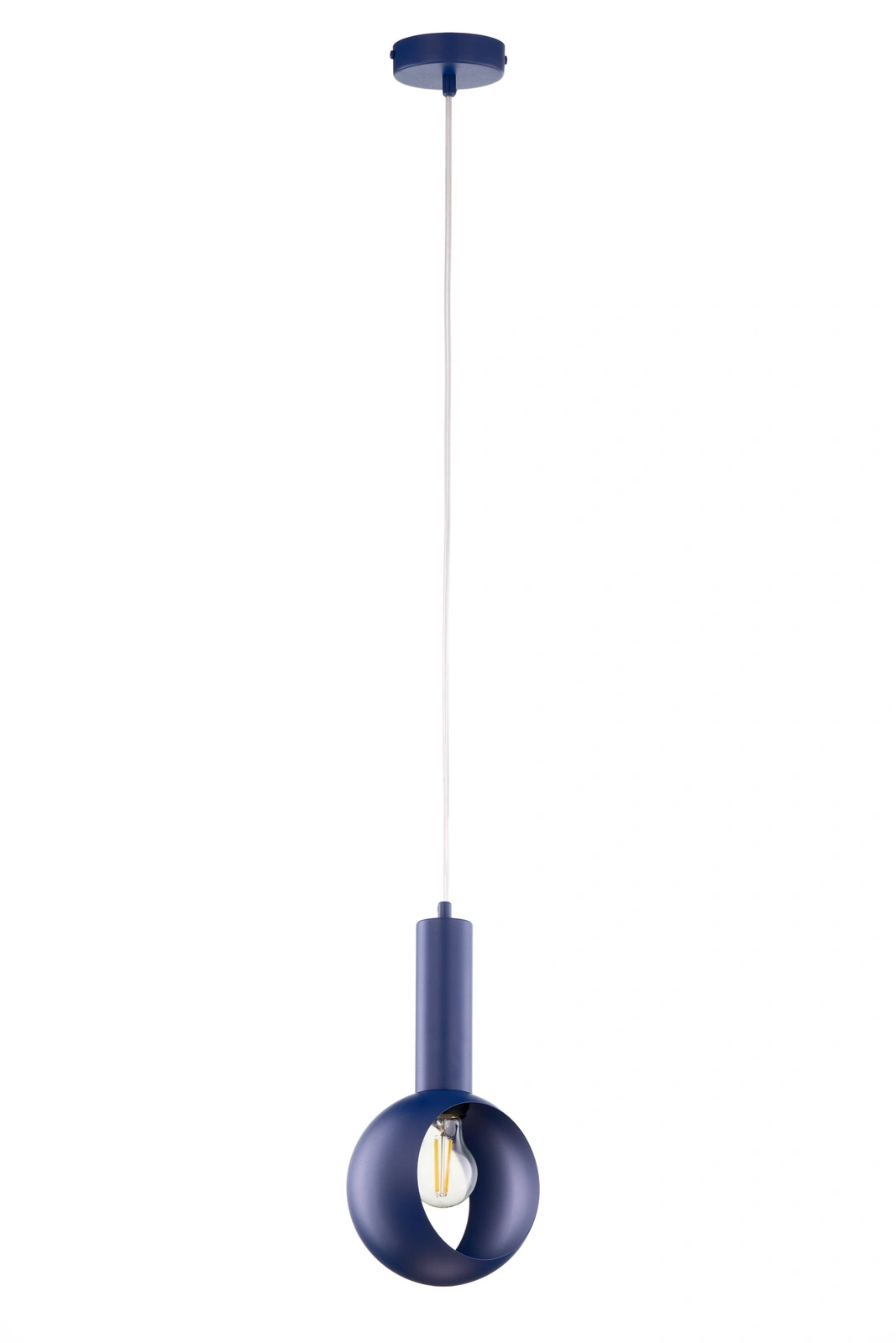 Lampa wisząca minimalistyczna VITRUM OCZKO granatowy, 1 × E27 – Sigma Lighting 41635