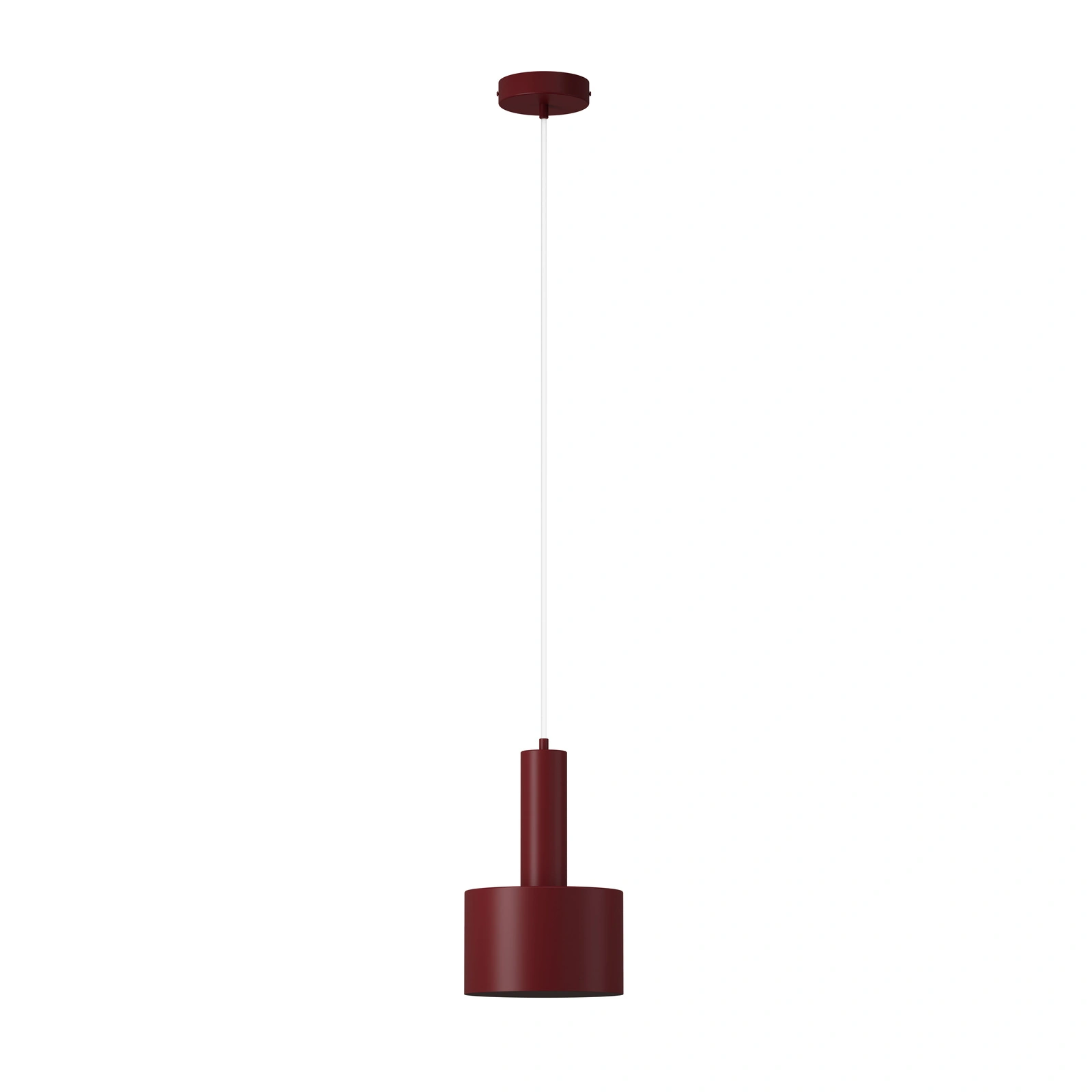 Lampa wisząca minimalistyczna VITRUM WALEC bordowy, 1 × E27 – Sigma Lighting 41638