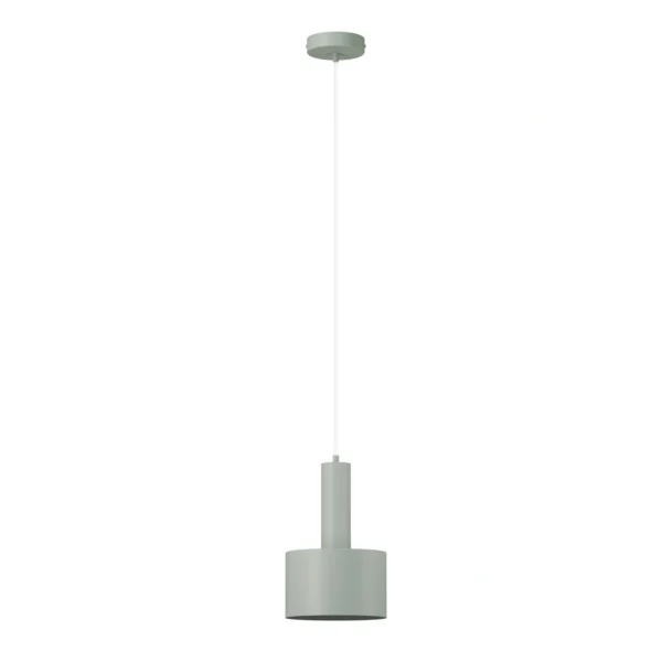 Lampa wisząca minimalistyczna VITRUM WALEC szałwia, 1 × E27 – Sigma Lighting 41553