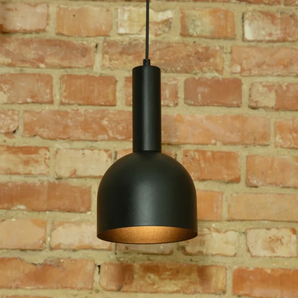 Lampa wisząca minimalistyczna VITRUM DZWONEK czarny, 1 × E27 – Sigma Lighting 41107
