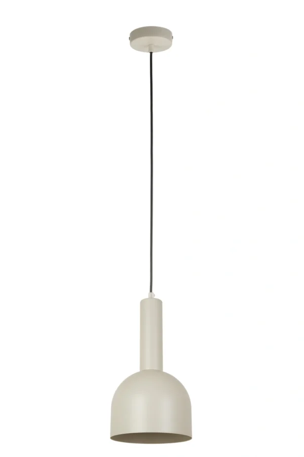 Lampa wisząca minimalistyczna VITRUM DZWONEK szary beż, 1 × E27 – Sigma Lighting 41104