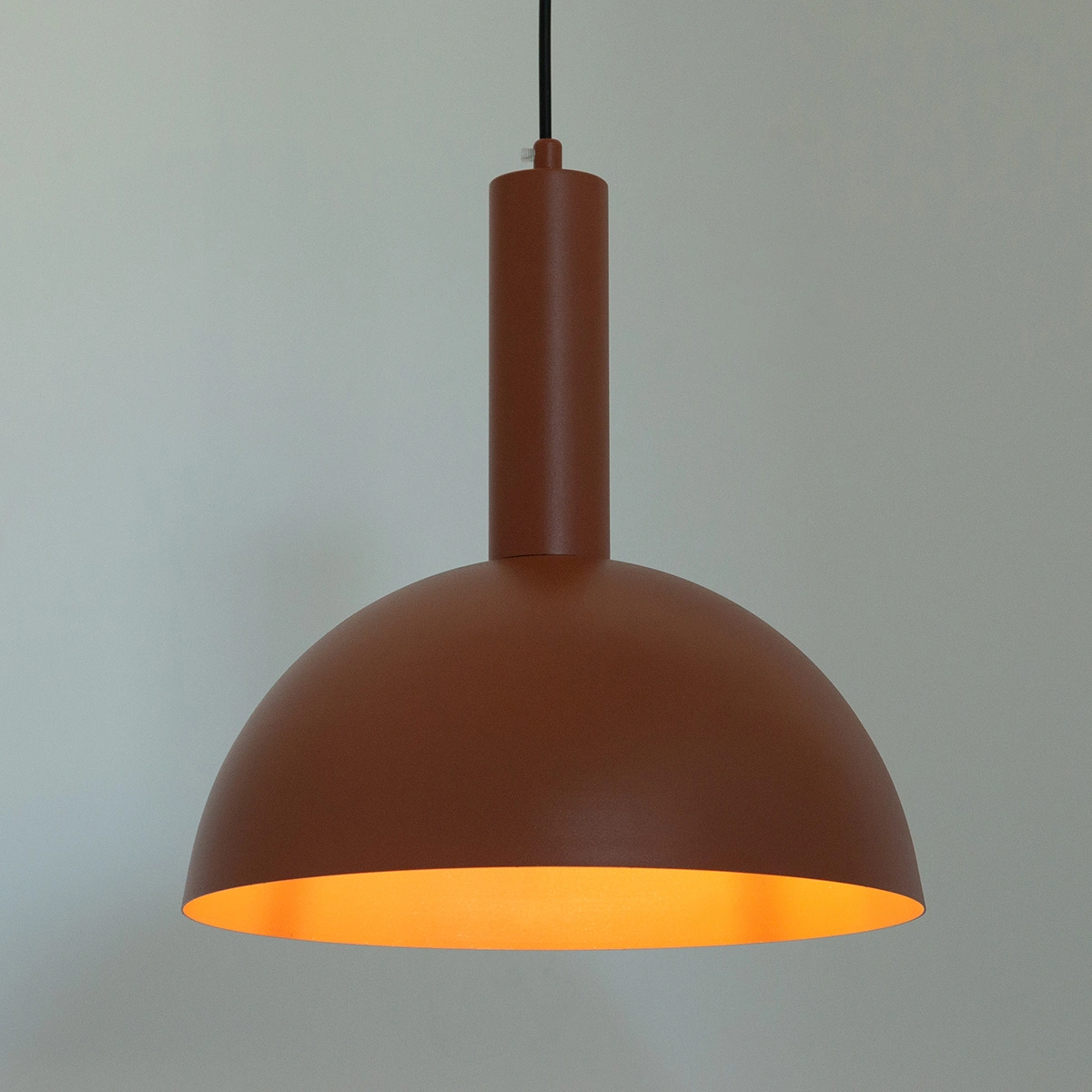 Lampa wisząca minimalistyczna VITRUM KOPUŁA M ceglany, 1 × E27 – Sigma Lighting 40974 - obrazek 2