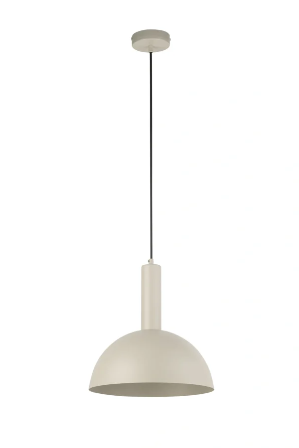 Lampa wisząca minimalistyczna VITRUM KOPUŁA M szary beż, 1 × E27 – Sigma Lighting 40805