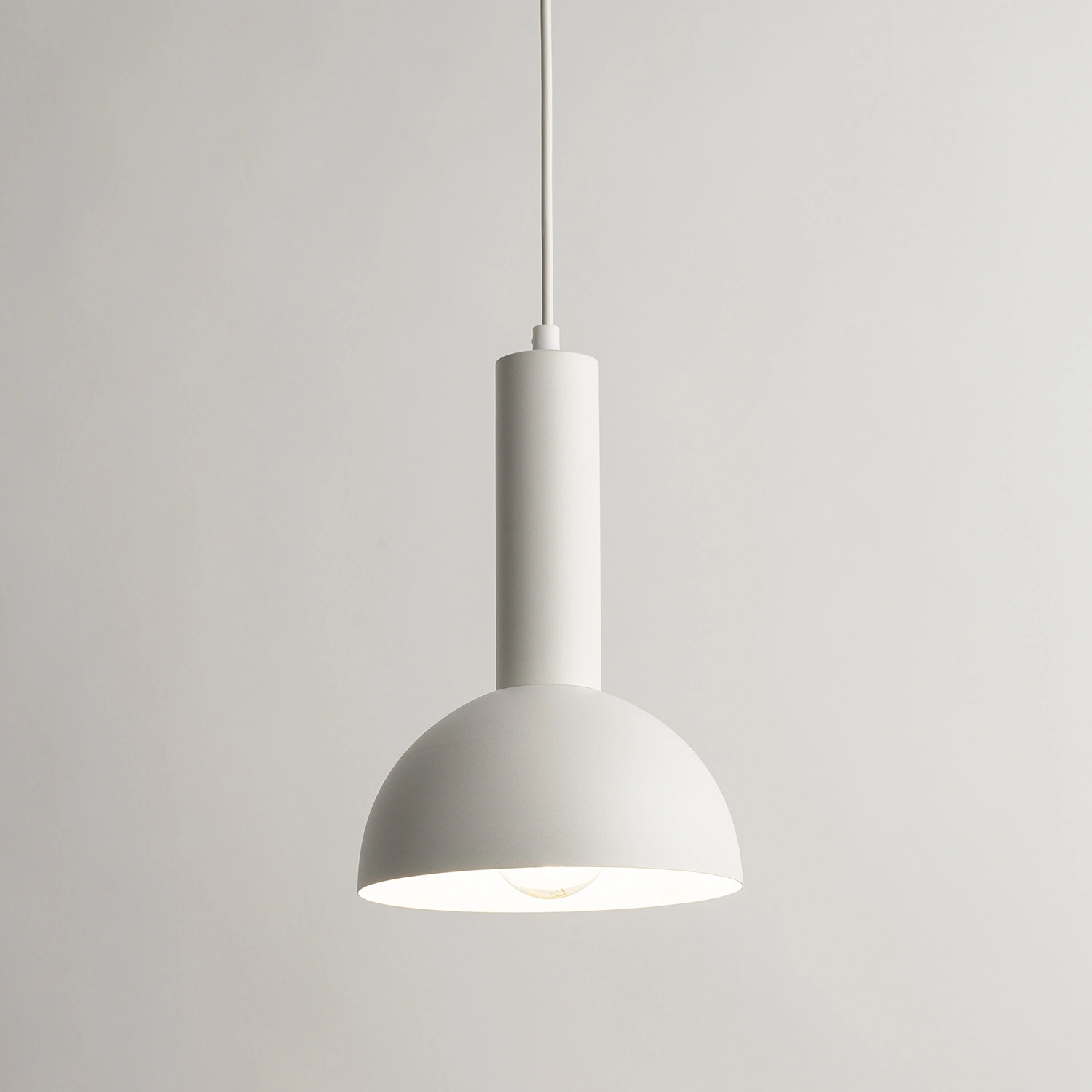 Lampa wisząca minimalistyczna VITRUM KOPUŁA S biały, 1 × E27 – Sigma Lighting 40812 - obrazek 3