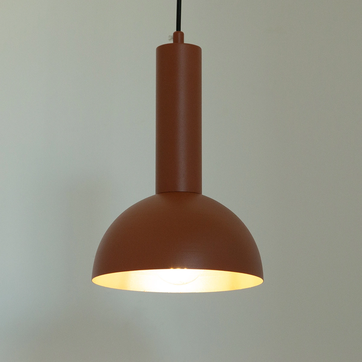 Lampa wisząca minimalistyczna VITRUM KOPUŁA S ceglany, 1 × E27 – Sigma Lighting 40973 - obrazek 2