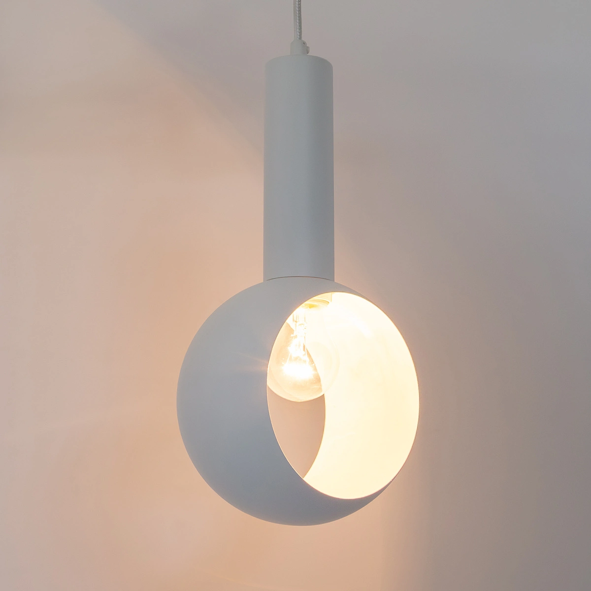 Lampa wisząca minimalistyczna VITRUM OCZKO biały, 1 × E27 – Sigma Lighting 41111 - obrazek 2