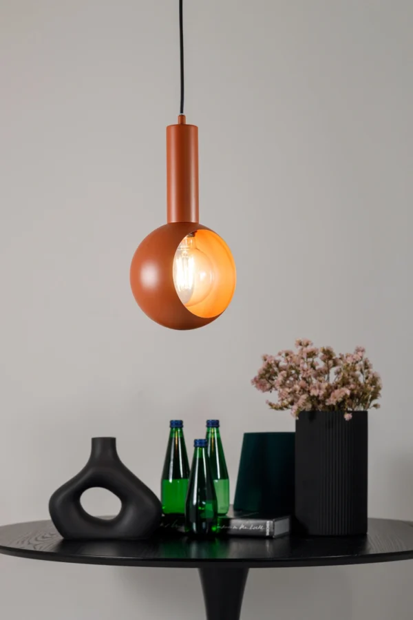 Lampa wisząca minimalistyczna VITRUM OCZKO ceglany, 1 × E27 – Sigma Lighting 41117
