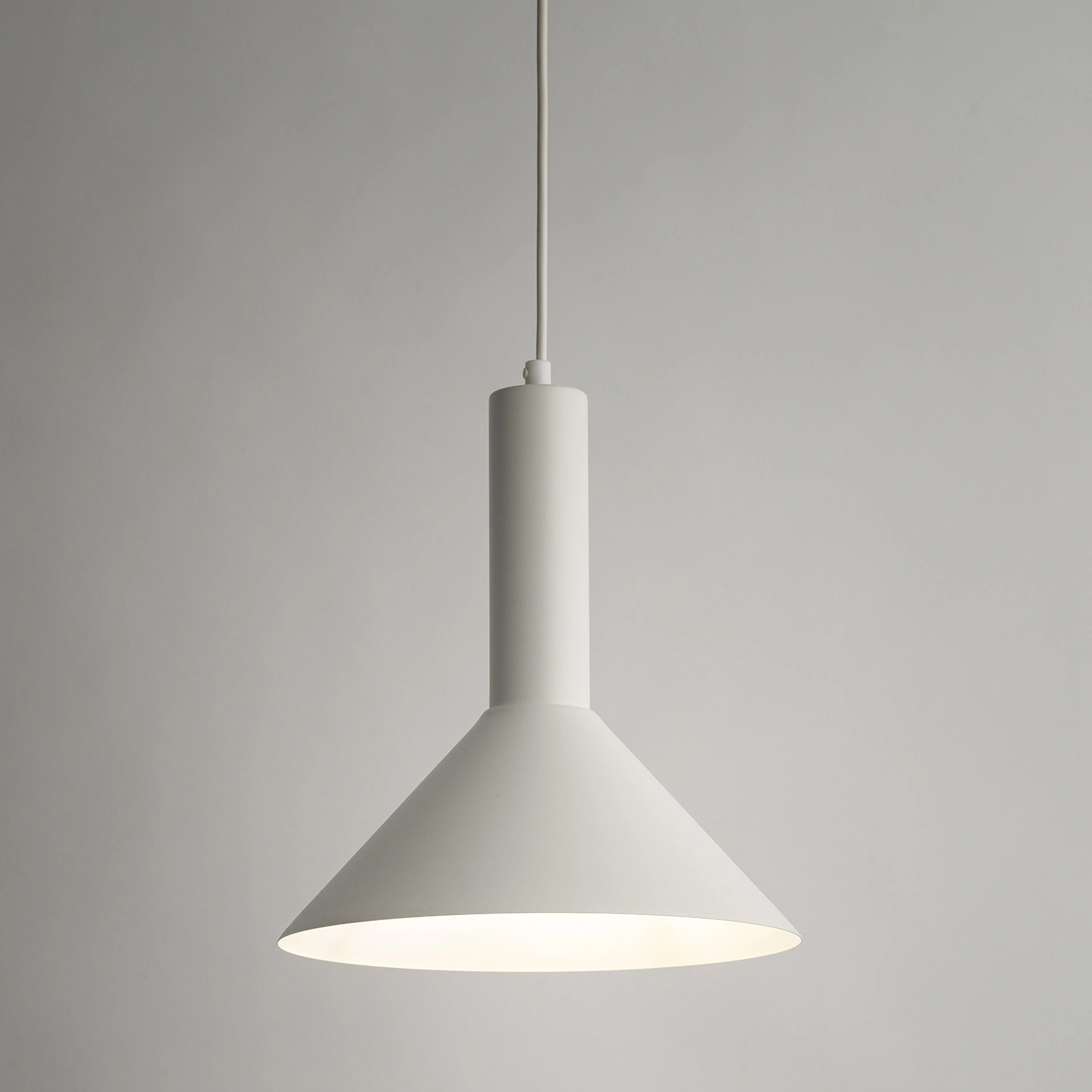 Lampa wisząca minimalistyczna VITRUM STOŻEK biały, 1 × E27 – Sigma Lighting 40814 - obrazek 3