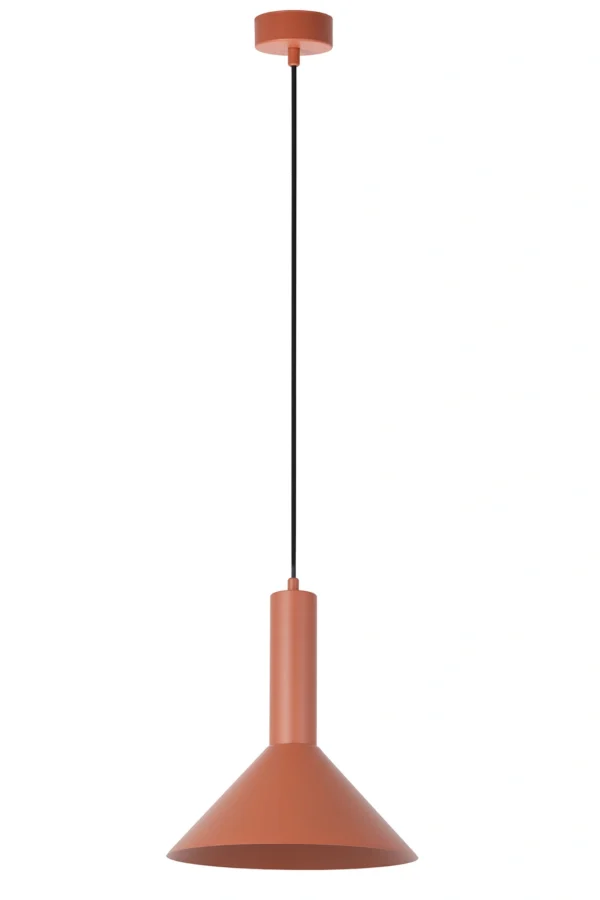 Lampa wisząca minimalistyczna VITRUM STOŻEK ceglany, 1 × E27 – Sigma Lighting 41114