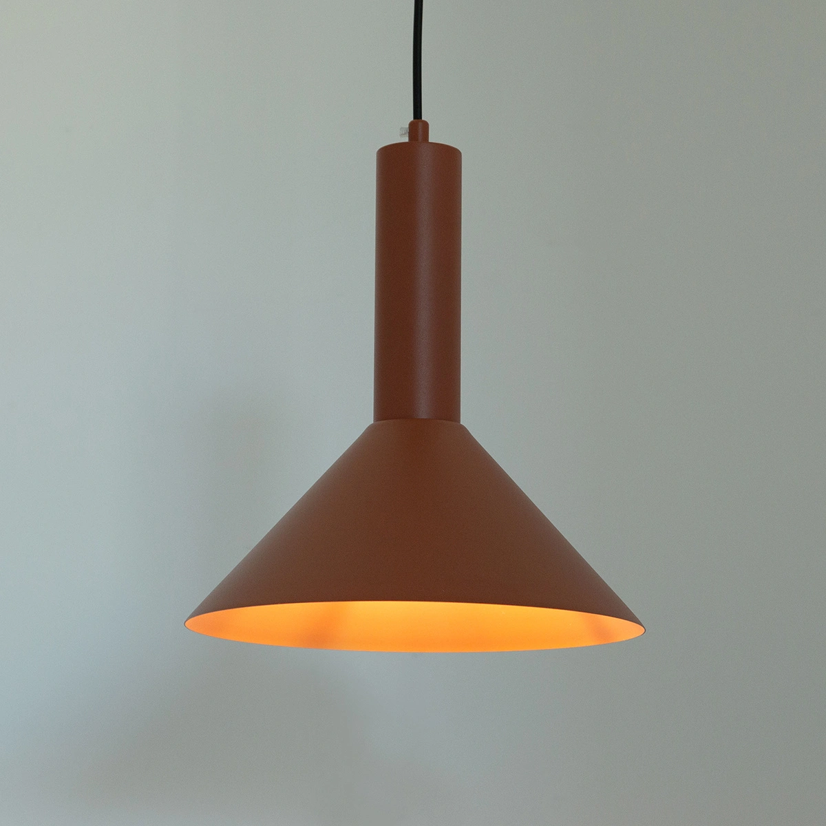 Lampa wisząca minimalistyczna VITRUM STOŻEK ceglany, 1 × E27 – Sigma Lighting 41114 - obrazek 2