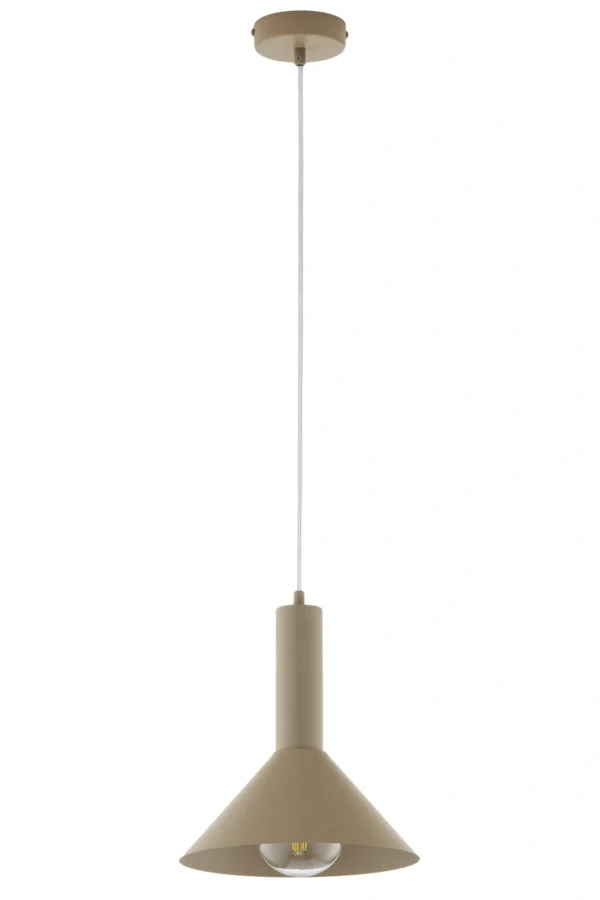 Lampa wisząca minimalistyczna VITRUM STOŻEK ciepły beż, 1 × E27 – Sigma Lighting 41544