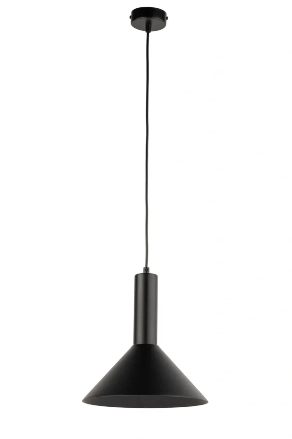 Lampa wisząca minimalistyczna VITRUM STOŻEK czarny, 1 × E27 – Sigma Lighting 40810