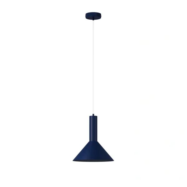 Lampa wisząca minimalistyczna VITRUM STOŻEK granatowy, 1 × E27 – Sigma Lighting 41595