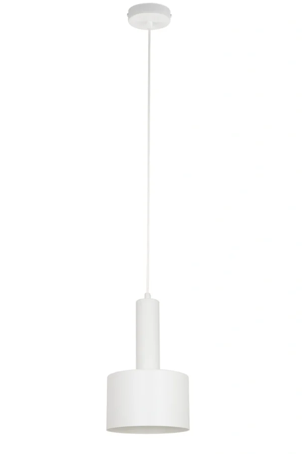 Lampa wisząca minimalistyczna VITRUM WALEC biały, 1 × E27 – Sigma Lighting 41112