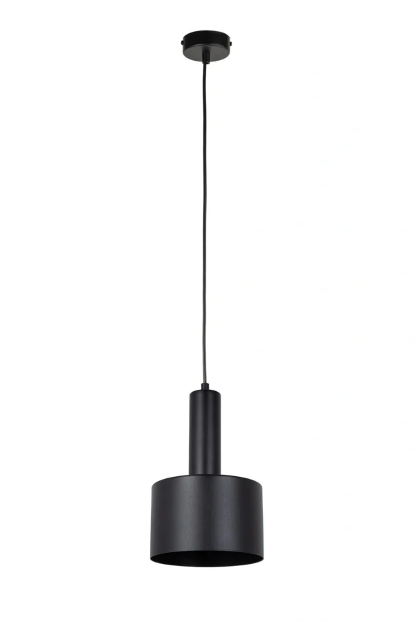 Lampa wisząca minimalistyczna VITRUM WALEC czarny, 1 × E27 – Sigma Lighting 41109