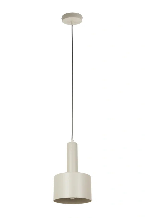 Lampa wisząca minimalistyczna VITRUM WALEC szary beż, 1 × E27 – Sigma Lighting 41106