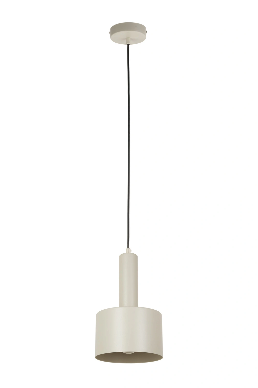 Lampa wisząca minimalistyczna VITRUM WALEC szary beż, 1 × E27 – Sigma Lighting 41106